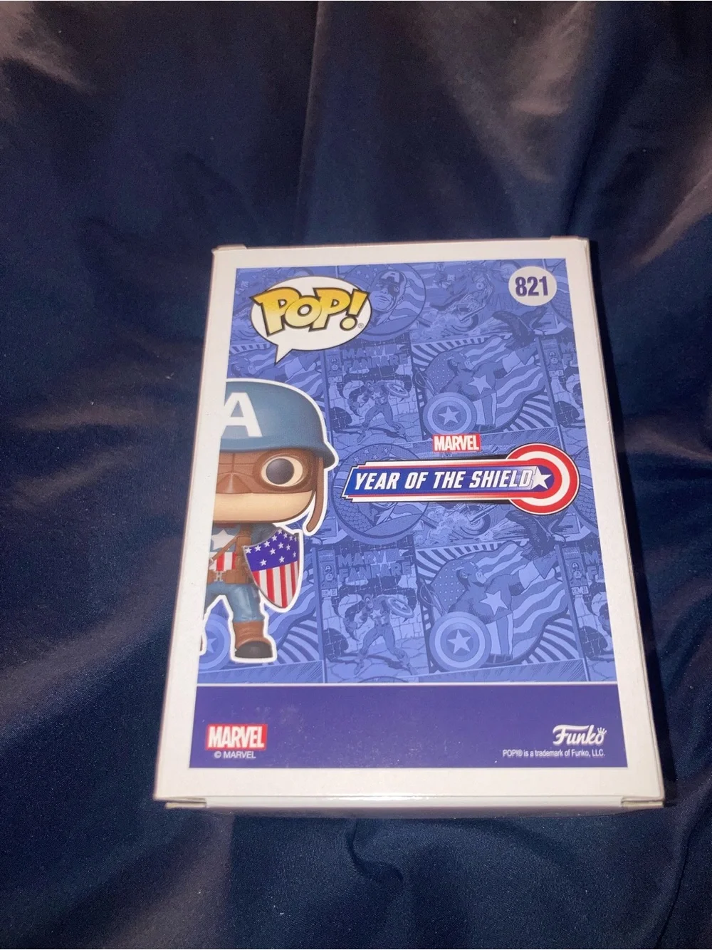 Funko Marvel WWII Ultimates Captain America Pop! - Blue, White, Brown